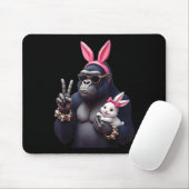 Funny Gorilla Bunny Cool Ostern, Niedlich & amp; E Mousepad (Mit Mouse)