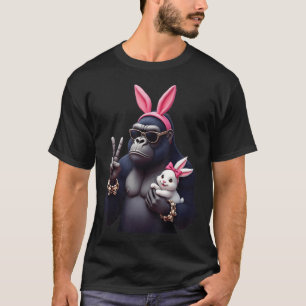 Funny Gorilla Bunny Cool Ostern, Niedlich & amp; E T-Shirt