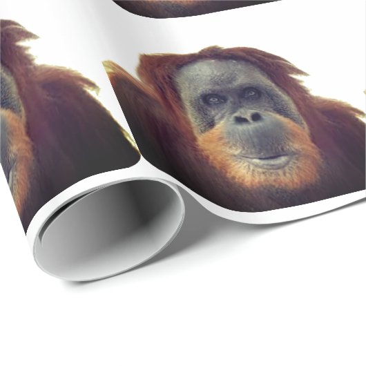 Funny Gorilla Chimp Monkey Geschenkpapier (Rolleneckpunkt)