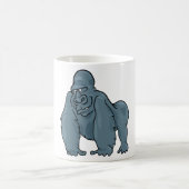 Funny Gorilla Cool Blue Ape Tierdesign Kaffeetasse (Mittel)