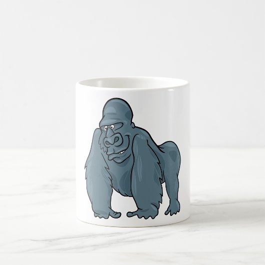 Funny Gorilla Cool Blue Ape Tierdesign Kaffeetasse