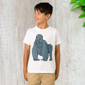 Funny Gorilla Cool Blue Ape Tierdesign T-Shirt