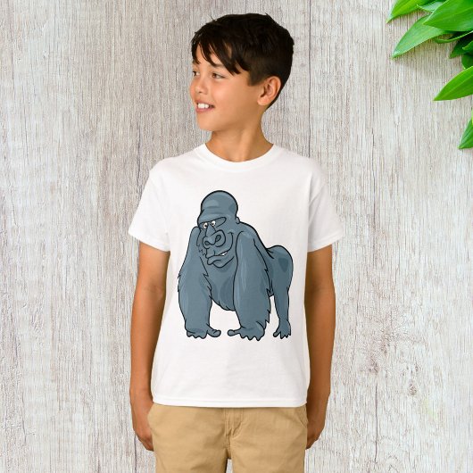 Funny Gorilla Cool Blue Ape Tierdesign T-Shirt