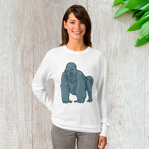 Funny Gorilla Cool Blue Ape Tierdesign T-Shirt