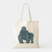 Funny Gorilla Cool Blue Ape Tierdesign Tragetasche (Rückseite)