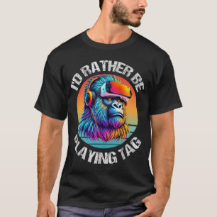 Funny Gorilla Game Boys Adulter Gorilla Spiel T-Shirt