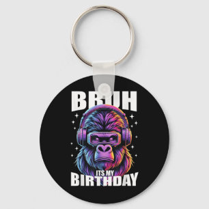 Funny Gorilla Geburtstagsjunge Erwachsene kids Bru Schlüsselanhänger