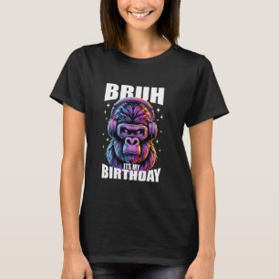 Funny Gorilla Geburtstagsjunge Erwachsene kids Bru T-Shirt