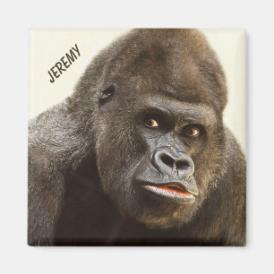 Funny Gorilla individuelle Name Magnet