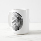 FUNNY GORILLA KAFFEETASSE (Vorderseite Links)
