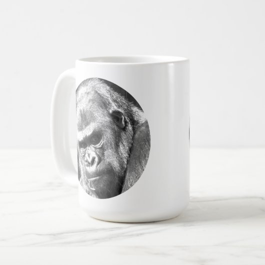 FUNNY GORILLA KAFFEETASSE (Vorderseite Links)