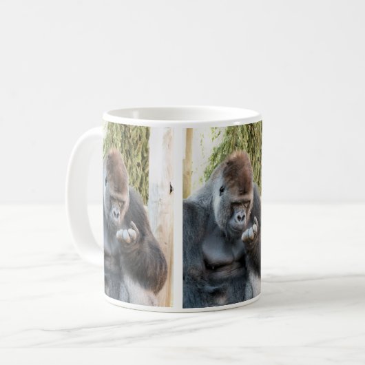 FUNNY GORILLA KAFFEETASSE (Vorderseite Links)