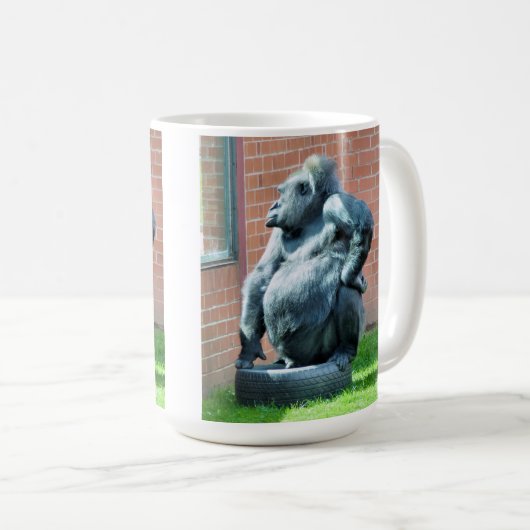 FUNNY GORILLA KAFFEETASSE (VorderseiteRechts)