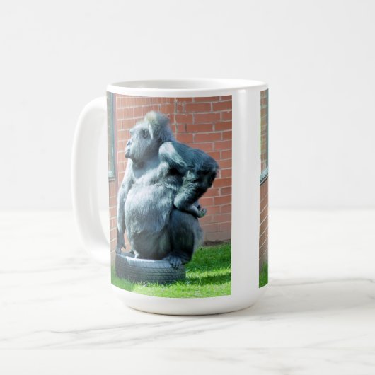 FUNNY GORILLA KAFFEETASSE (Vorderseite Links)