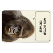 Funny Gorilla kundenspezifischer Magnet (Horizontal)