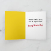 Funny Gorilla mit Ferne und Headset Vaterschaft Karte (Innenseite)