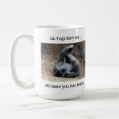 Funny Gorilla Tasse: Do Yoga.... Kaffeetasse (Links)