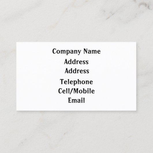 FUNNY GORILLA VISITENKARTE (Rückseite)