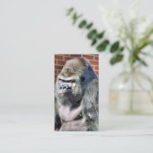 FUNNY GORILLA VISITENKARTE (Stehend Vorderseite)