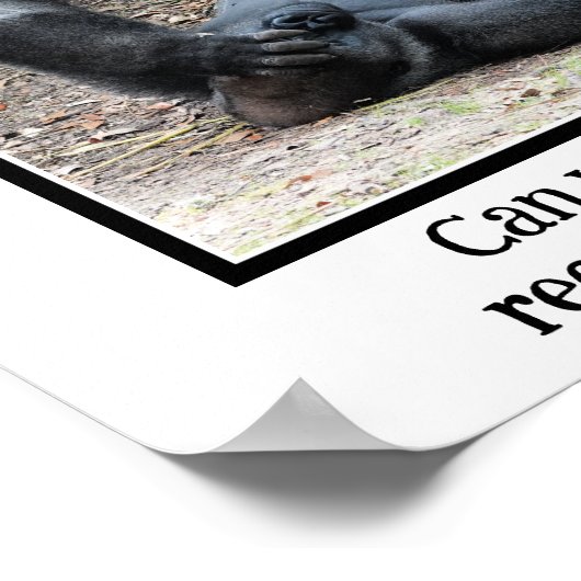 Funny Gorilla, zu viel Weekend Party Poster (Ecke)