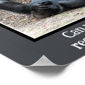 Funny Gorilla, zu viel Weekend Party Poster (Ecke)