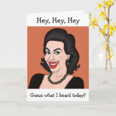 Funny Gossiping Friend | BEHALTEND TOUCH Karte (Gelbe Blume)