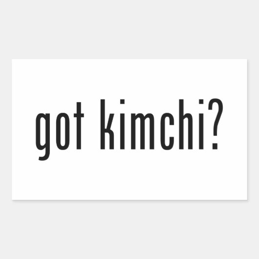 Funny "got kimchi?" Aufkleber (Vorderseite)