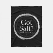 Funny Got Salt Supernatural Salt Circle Lit Gft Te Fleecedecke (Vorderseite)