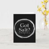Funny Got Salt Supernatural Salt Circle Lit Gft Te Karte (Gelbe Blume)