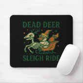 Funny Goth Christmas Pun Y Reindeer Skeleton Xmas  Mousepad (Mit Mouse)