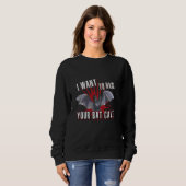 Funny Gothic and Dark Occult Goth Art Emo Satanic Sweatshirt (Vorne ganz)