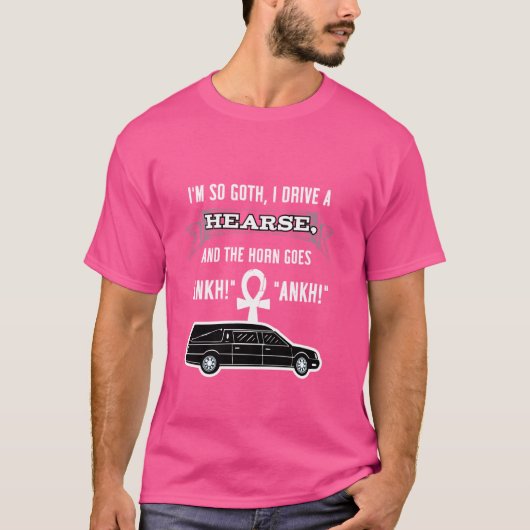 Funny Gothic and Dark Occult Goth Art Emo Satanic T-Shirt (Vorderseite)