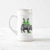 Funny gothic skull Irish St Patrick's Day Bierglas (Links)