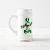 Funny gothic skull Irish St Patrick's Day Bierglas (Links)