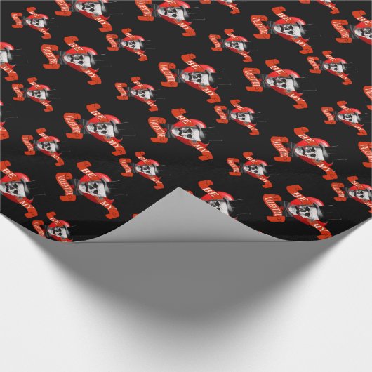 Funny Gothic Valentines Liebe Herz Geschenkpapier (Ecke)