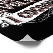 Funny Gothic Zitat I Don't Evolve I Cocoon Sarcast Poster (Ecke)