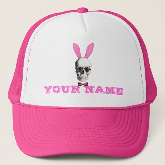 Funny gothisch steampunk Bunny Briggs Truckerkappe (Vorderseite)