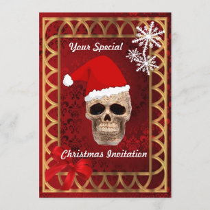 Funny gothy santa , Weihnachten Einladung