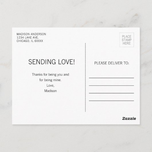 Funny Gouda Friend Valentine Liebe Käse Postkarte (Rückseite)