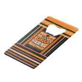 Funny Grad Era Personalisierte Initials Monogram Geldbeutel Flaschenöffner (Vorderseite Schrägansicht)