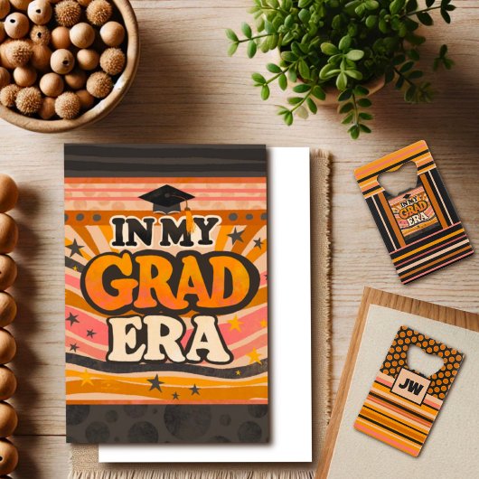 Funny Grad Era Personalisierte Initials Monogram Geldbeutel Flaschenöffner