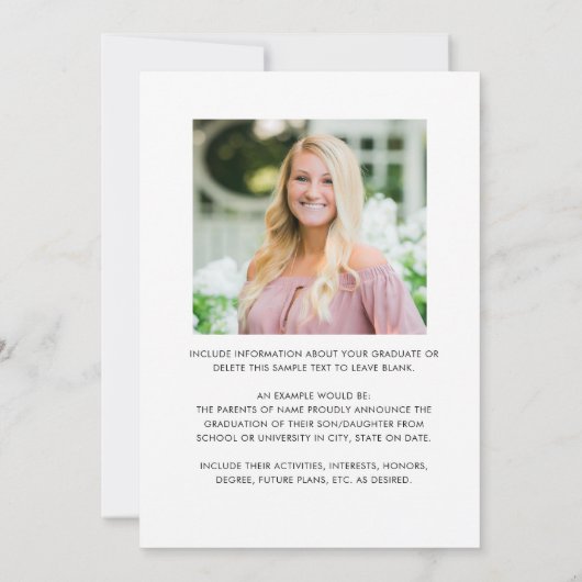 Funny Graduate KISS MEINE KLASSE GOODBYE 6 Foto Ankündigung (Rückseite)