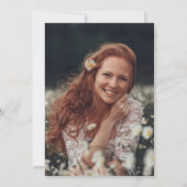 Funny Graduate Typografy Graduation Party Foto Einladung (Rückseite)