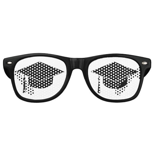 Funny Graduation Cap Mortarboard Partybrille (Vorderseite)