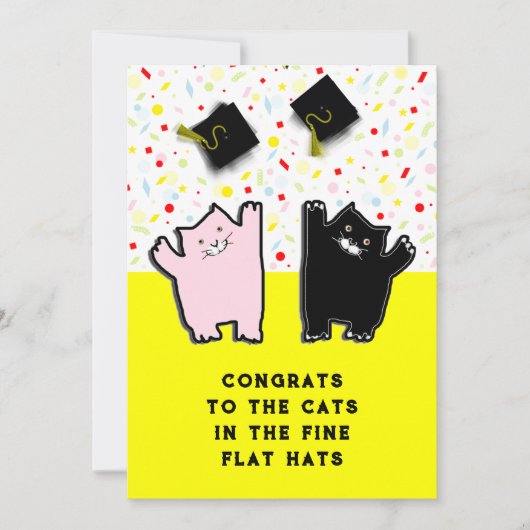 Funny Graduation Party Einladung (Vorderseite)