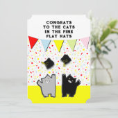 Funny Graduation Party lädt ein Einladung (Stehend Vorderseite)