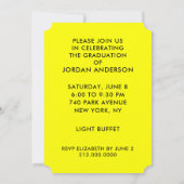 Funny Graduation Party lädt ein Einladung (Rückseite)