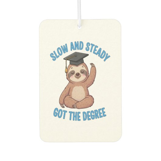 Funny Graduation Sloth Autolufterfrischer (Vorderseite)