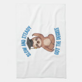Funny Graduation Sloth Geschirrtuch (Vertikal)