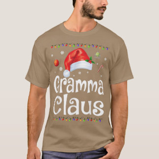 Funny Gramma Claus Christmas Pajamas Weihnachtsges T-Shirt